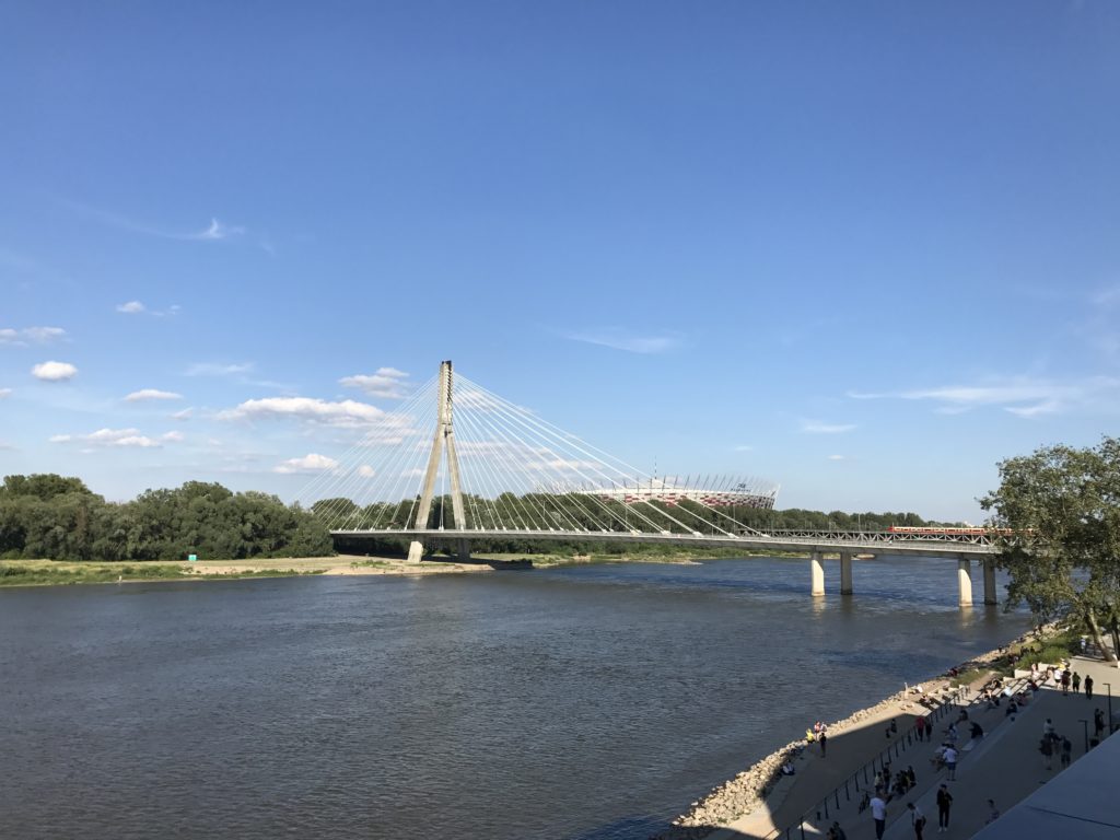 Centrum Nauki Kopernik: Widok z tarasu