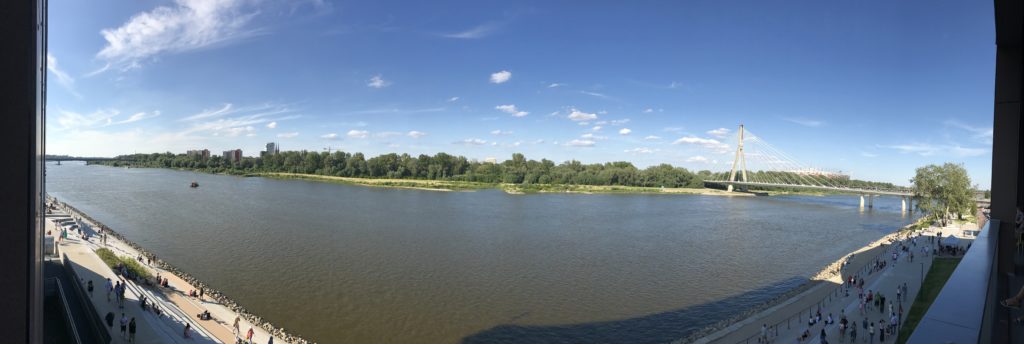 Centrum Nauki Kopernik: Widok z tarasu