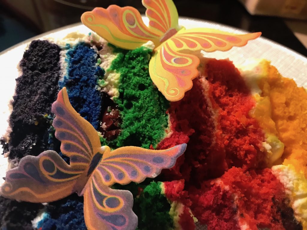 Kolorowe ciasta: Rainbow Cake